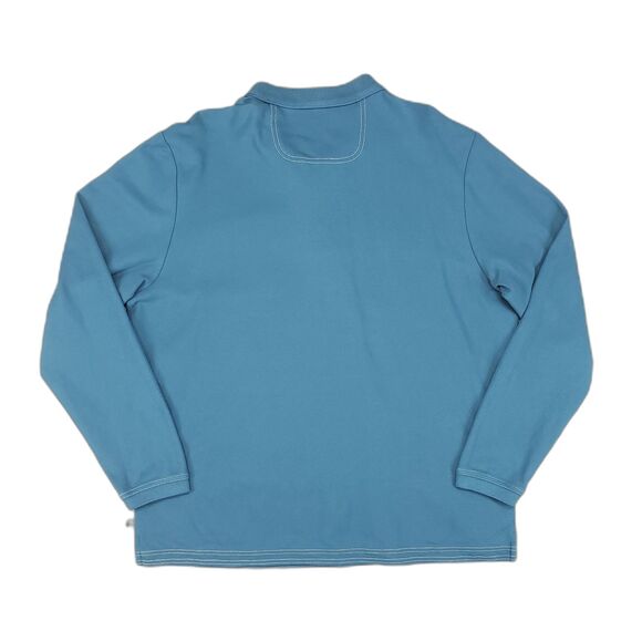 Tommy Bahama Island Zone‎ Supima Cotton Polo Shirt Mens XL Blue Hawaiian Aloha - Picture 2 of 6